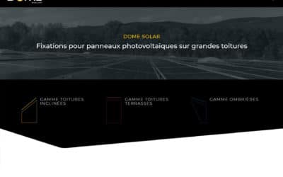 Lancement du nouveau site web de Dome Solar