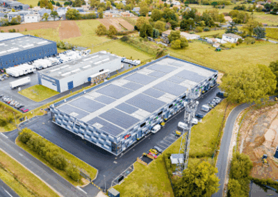 Toiture photovoltaïque pour un projet Écopark