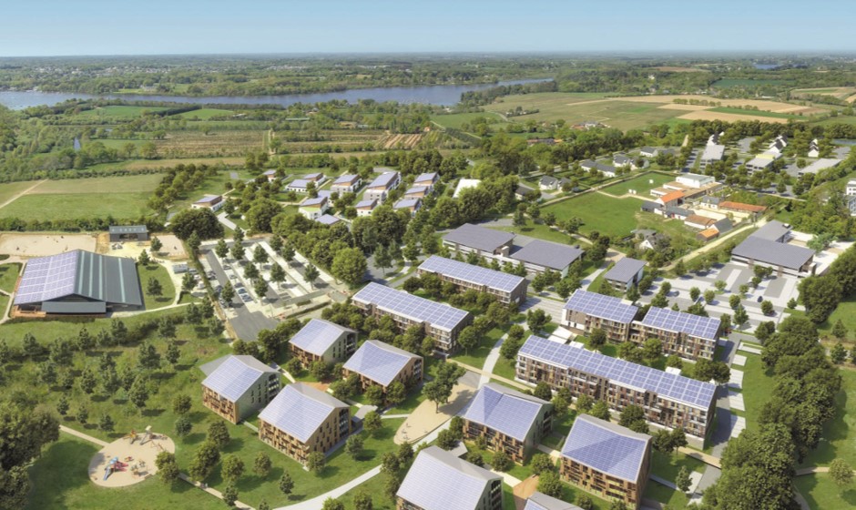 Photovoltaik-Dachanlagen für das Öko-Viertel La Fleuriaye