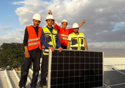 Fixation Dome Solar toiture Palestine 4