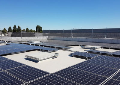 Toiture photovoltaïque d’un bâtiment industriel