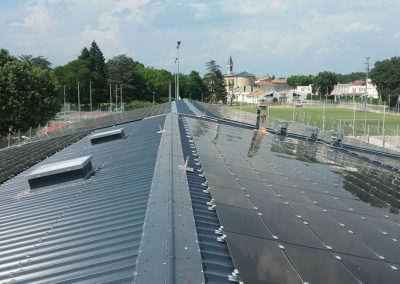 Toiture photovoltaïque d’un gymnase